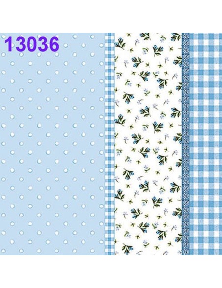 Servilletas Ambiente Papel Decorado Diseño Cenefa Azul 33x33 cm: Elegancia y calidad.