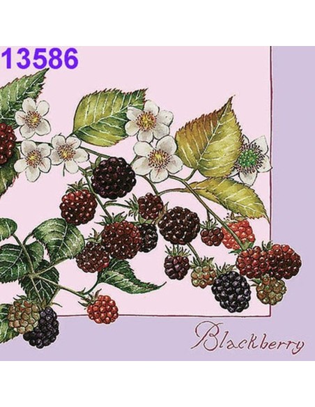 Servilletas de Moras Ambiente. ¡20 Uds. para tus manualidades de decoupage!