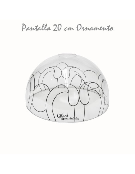 Pantalla Tiffany metacrilato ornamento 20 cm. Para pintar y crear tu manualidad Pantalla Tiffany metacrilato ornamento 20 cm. Para pintar y crear tu manualidad