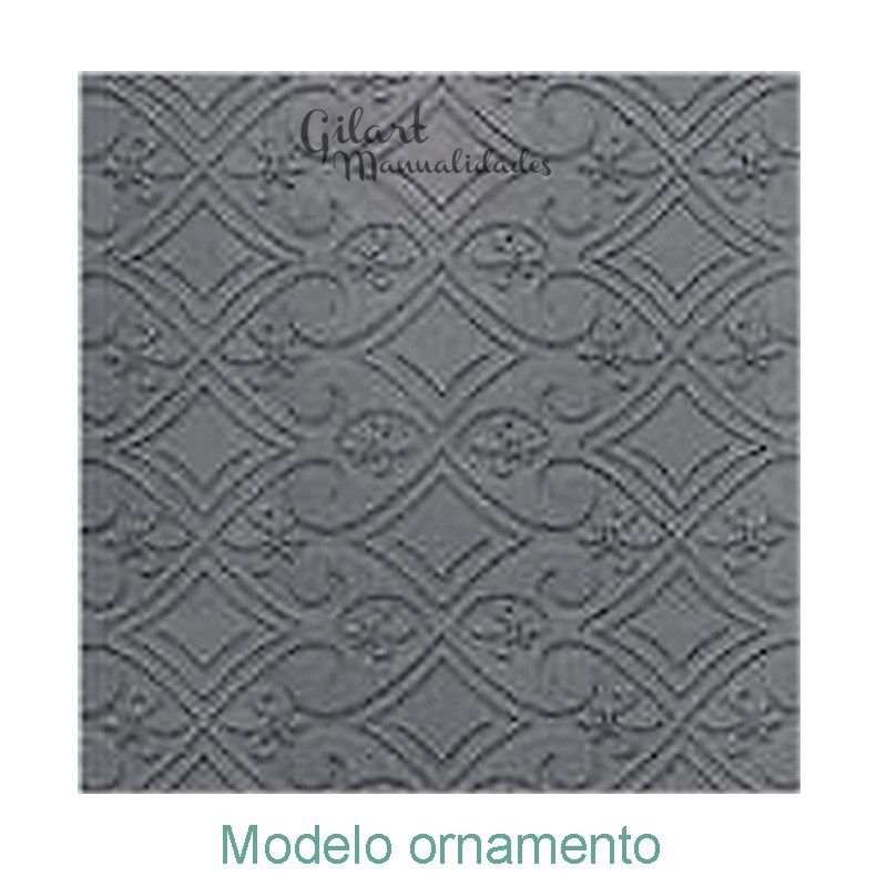 Placas de repujado ornamento 120x120 mm