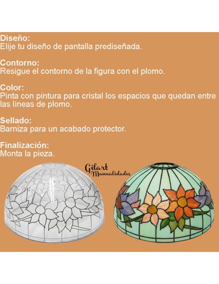 Manualidades DIY: Pinta tu Pantalla Tulipanes y flores. Haz tus compras del metacrilato en blanco.