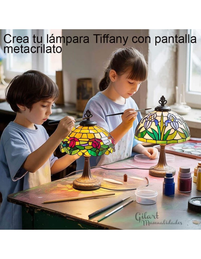 Manualidades DIY: Pinta tu Pantalla Vitral. Haz tus compras del metacrilato en blanco.