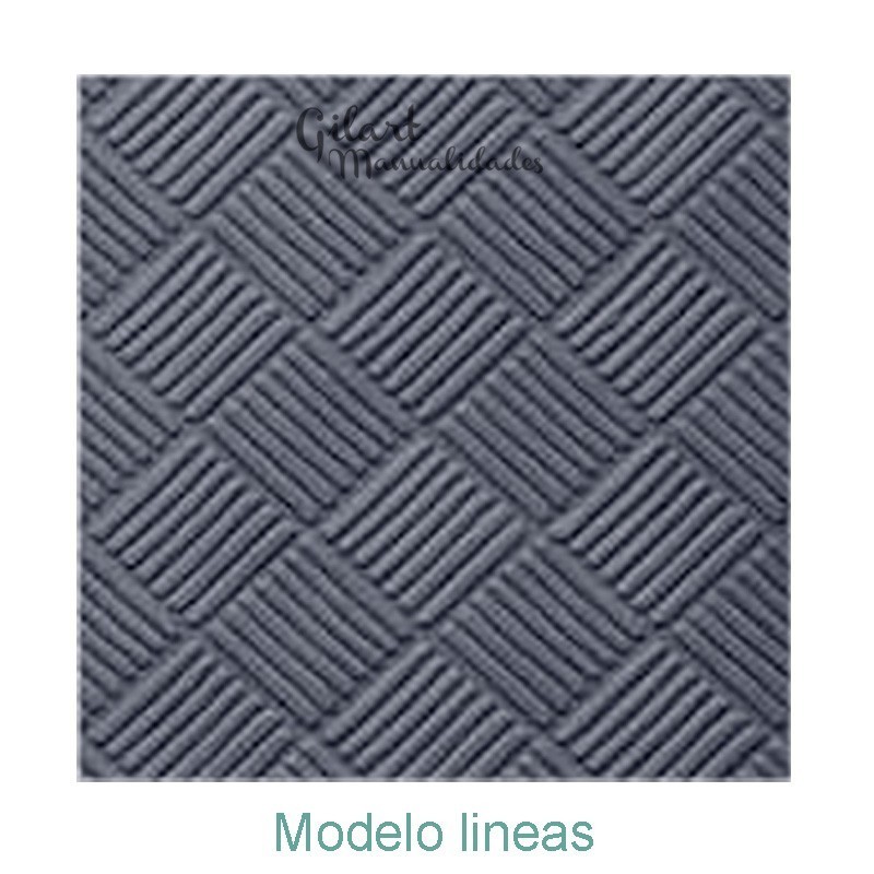 Placas de repujado cuadro y líneas 120x120 mm