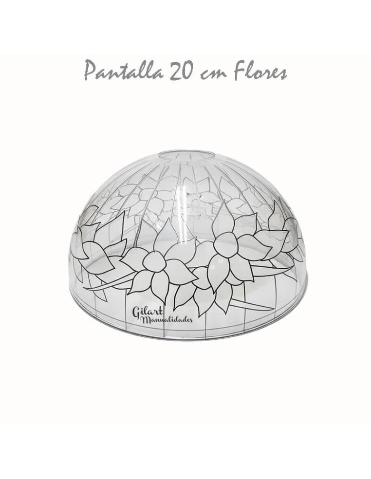 Pantalla Tiffany DIY 20 cm con diseño floral para lámparas decorativas artesanales