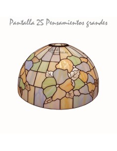 Crea tu propia lámpara Tiffany con la pantalla de metacrilato y diseño Pensamientos grandes 25 cm