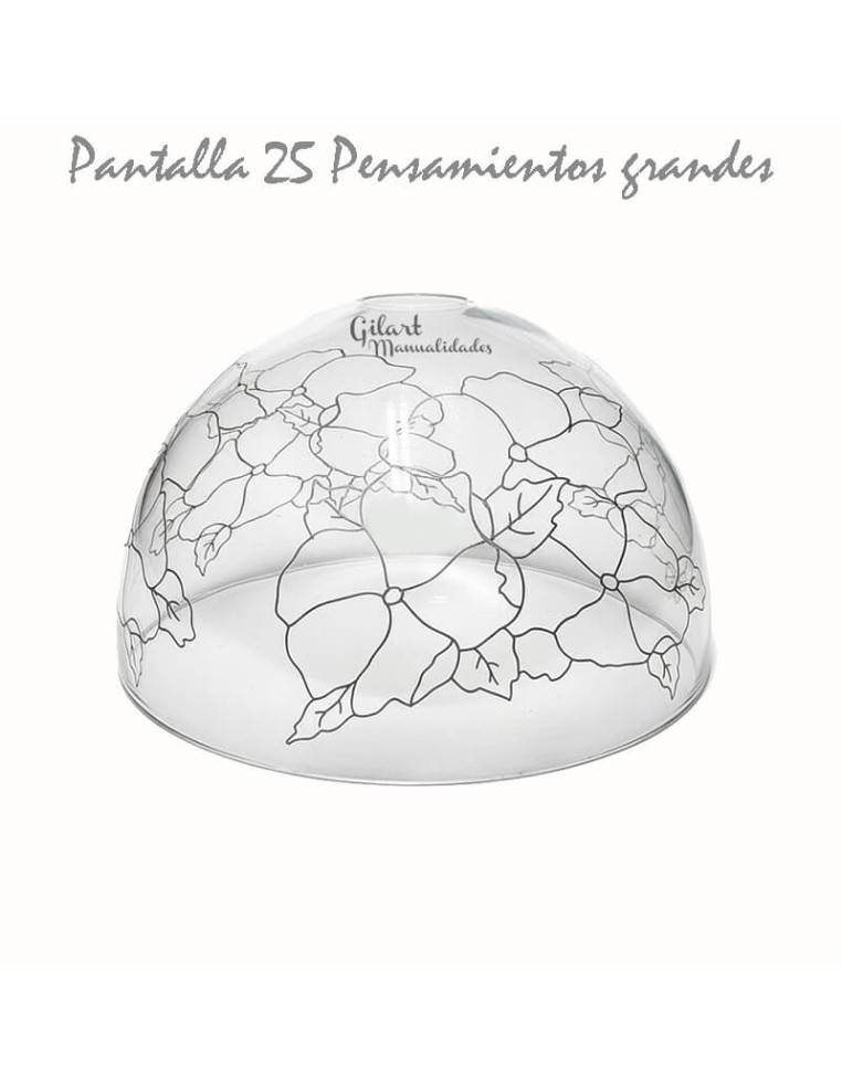 Manualidades: Pantalla Tiffany. DIY Metacrilato 25 cm - Pensamientos grandes