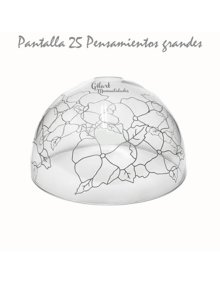 Manualidades: Pantalla Tiffany. DIY Metacrilato 25 cm - Pensamientos grandes