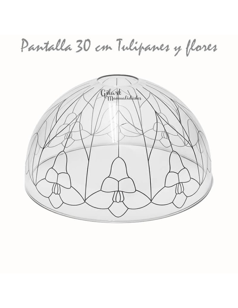Comprar Pantalla Tiffany Metacrilato Tulipanes 30 cm | Gilart