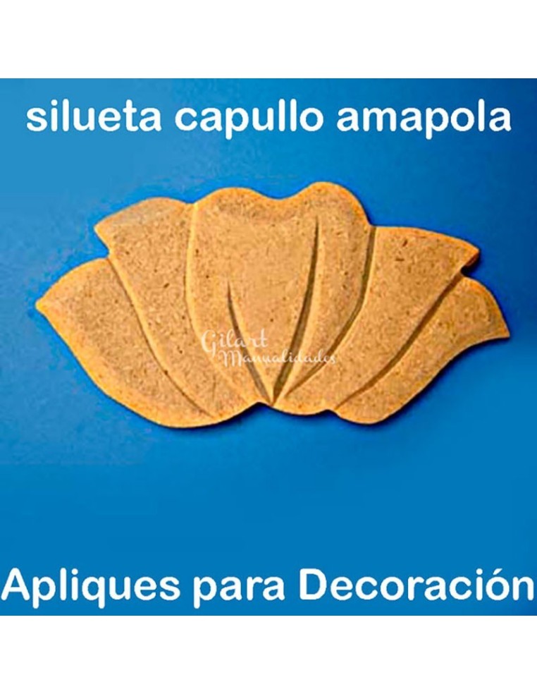 Silueta Capullo amapola dm 7868 08 - 95x46 mm