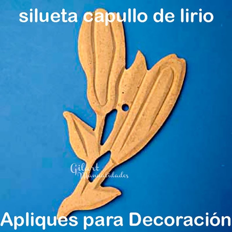 Silueta Capullo lirio dm 7868 21 - 110 x 60 mm