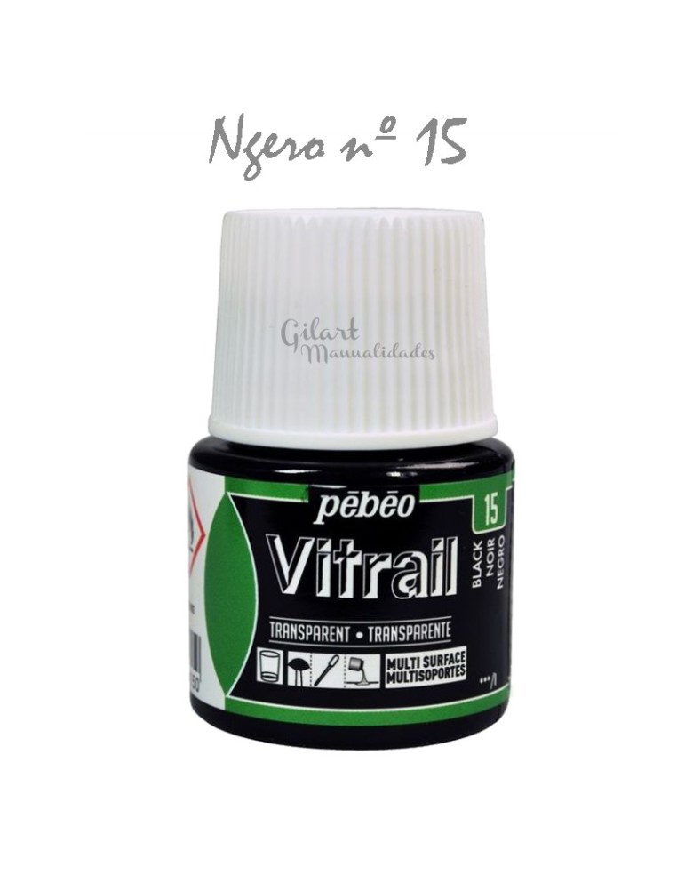 Pintura Vitrail Pebeo Blanco (N.º 20). Color transparente para tus manualidades. ¡Crea vidrio!