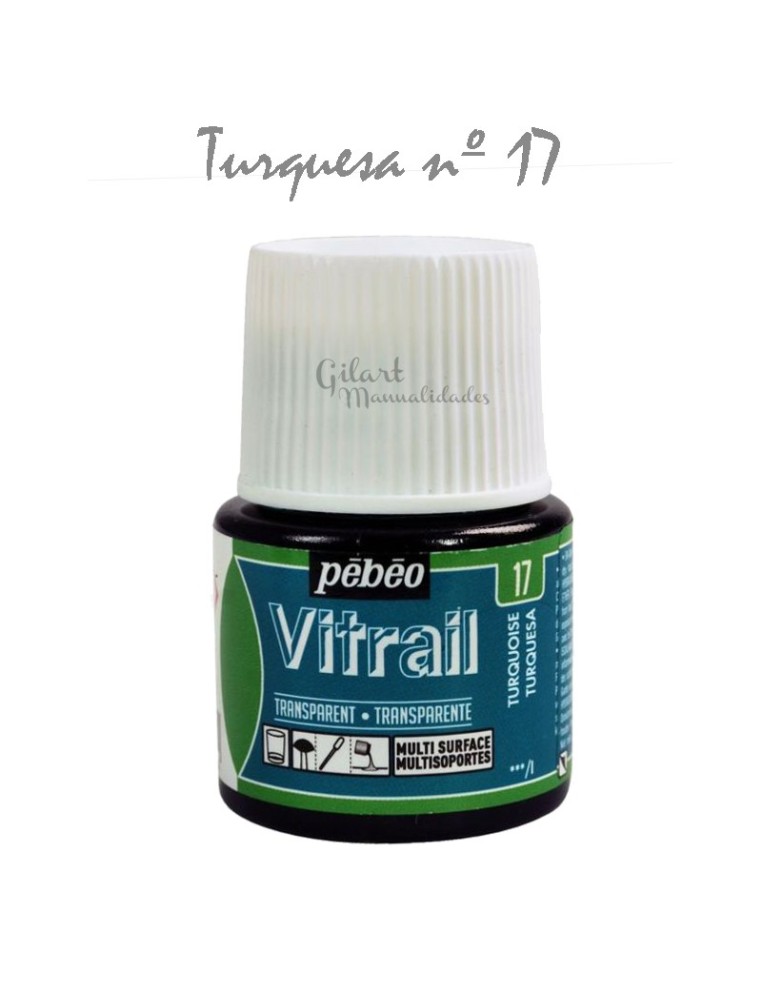 Pintura Vitrail Pebeo Blanco (N.º 20). Color transparente para tus manualidades. ¡Crea vidrio!