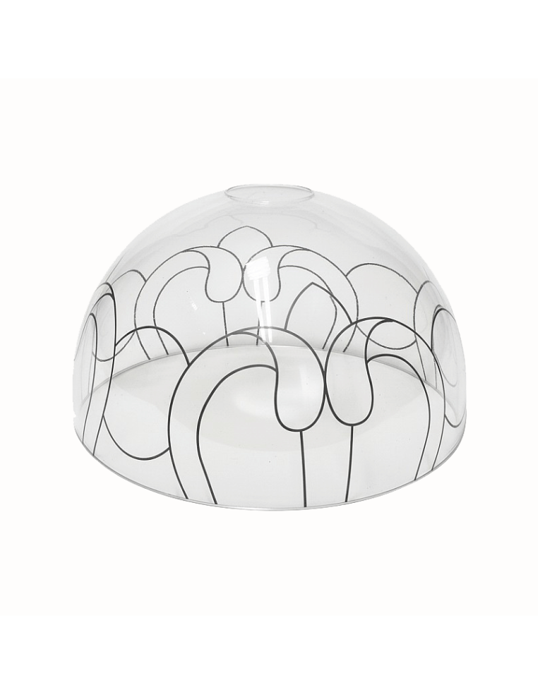 Pantalla Tiffany de metacrilato Ornamento de 25 cm para pintar: ¡Tu lienzo en blanco para la creatividad!