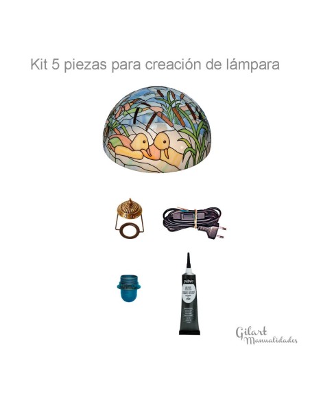 Comprar Kit Lámpara 30cm Tiffany Patosen el lago | Gilart Manualidades