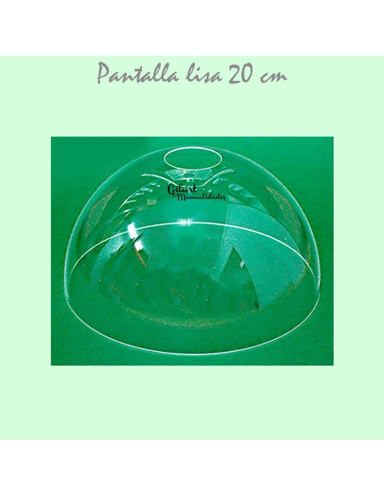 Pantalla de metacrilato 20 cm. Ideal para crear tu propia lámpara estilo Tiffany.