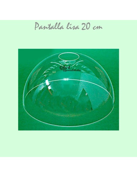 Pantalla de metacrilato 20 cm. Ideal para crear tu propia lámpara estilo Tiffany.