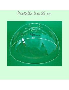 Pantalla Lámpara Metacrilato Estilo Tiffany Lisa 25 cm Media Bola lista para decorar.