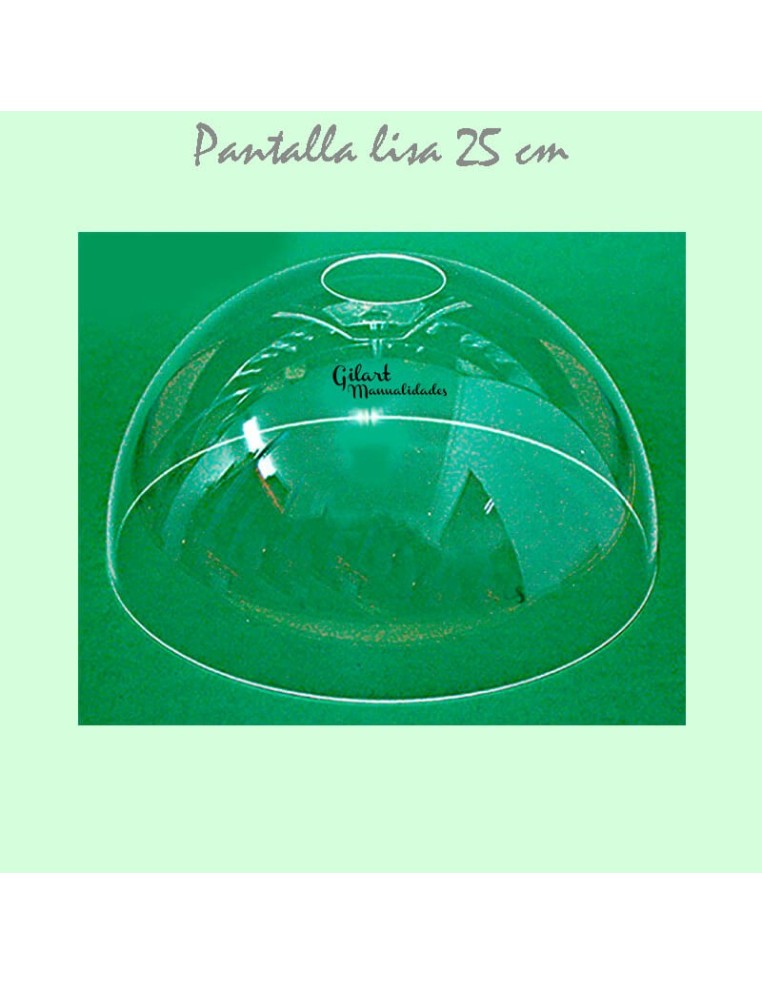 Pantalla de metacrilato 25 cm. Ideal para crear tu propia lámpara estilo Tiffany.