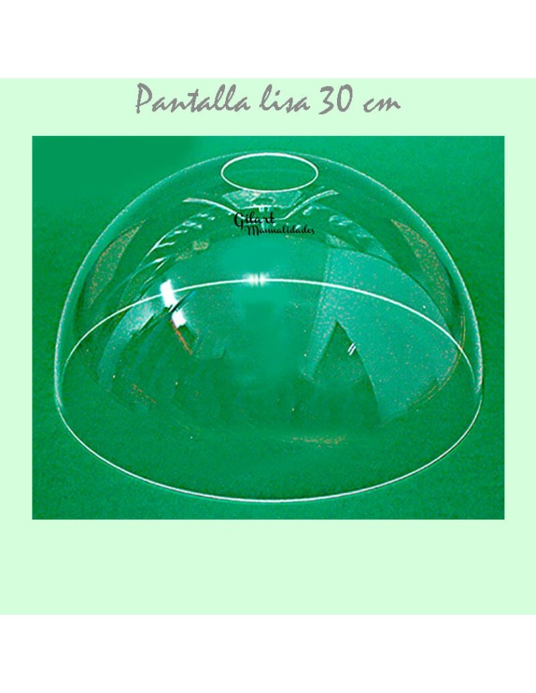 Pantalla de metacrilato 30 cm media bola. Crea tu lámpara estilo Tiffany única.