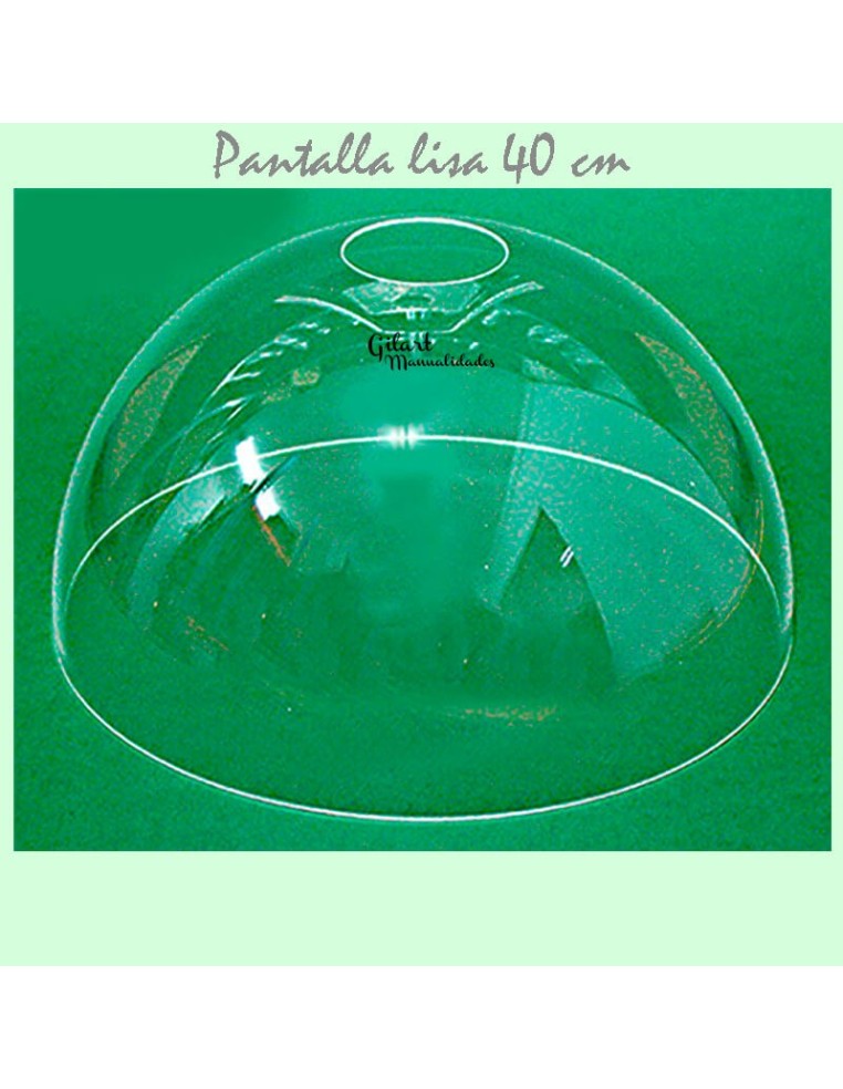 Crea tu lámpara estilo Tiffany: pantalla de metacrilato de 40 cm para vitral.