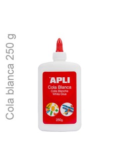 Cola Blanca Apli 250 g – Adhesivo escolar y universal para manuales y decoración.