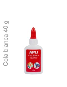 Cola Blanca Apli 40 g – Adhesivo escolar y universal para manuales y decoración.