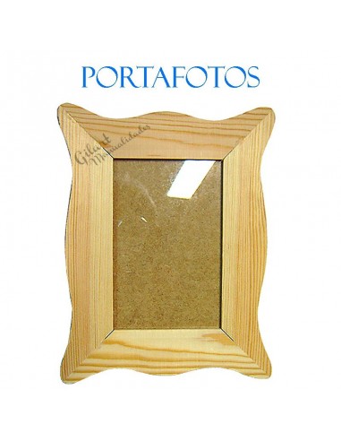 Portafoto madera pino cristal y trasera 20x25 cm