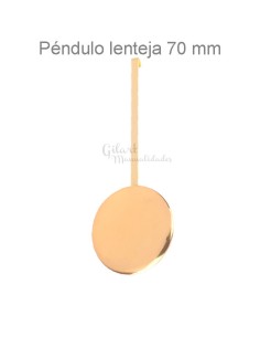 Péndulo de reloj con lenteja 70 mm para proyectos de bricolaje, relojería y bellas artes.