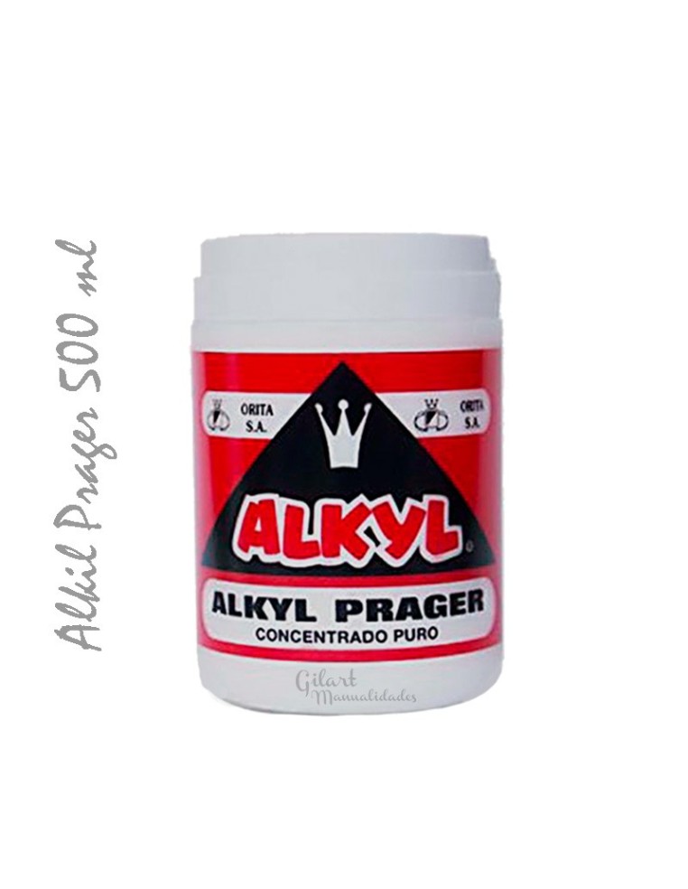 Cola blanca concentrada Alkyl Prager 500 ml para manualidades y bellas artes.