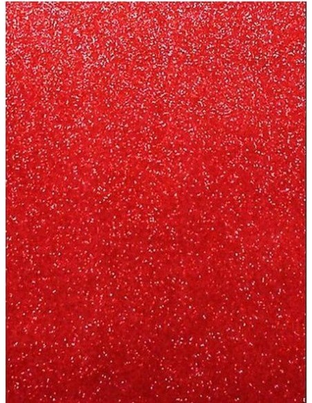 Papel Scrapbooking Purpurina Rojo 50x70 cm Gilart para proyectos festivos.