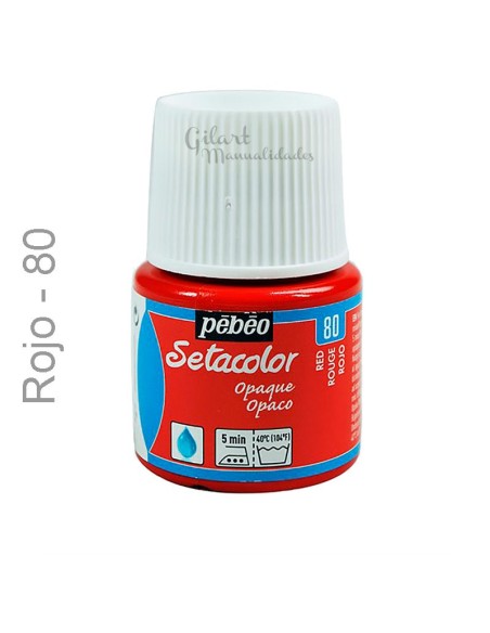 La intensidad del color rojo 80 de Setacolor aporta un toque vibrante y duradero a tus creaciones textiles. La intensidad del color rojo 80 de Setacolor aporta un toque vibrante y duradero a tus creaciones textiles.