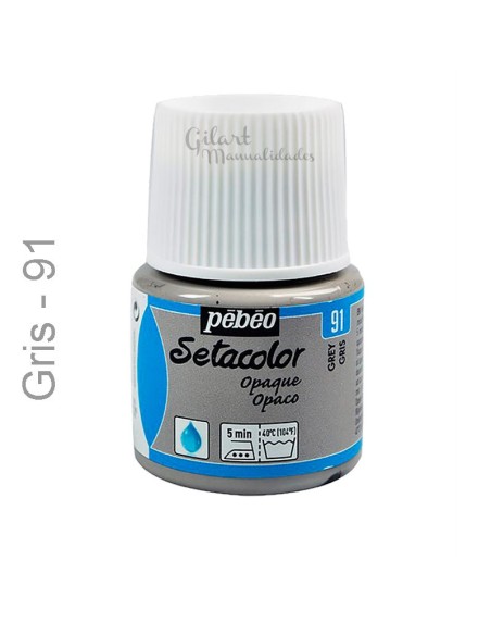 La versatilidad del color Gris 91 de Setacolor Pebeo permite crear efectos sutiles en tela. La versatilidad del color Gris 91 de Setacolor Pebeo permite crear efectos sutiles en tela.
