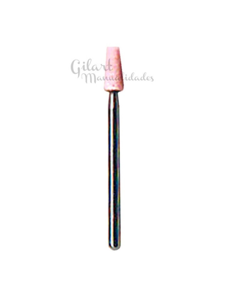 Carborundo cónico rosa Gilart para pulidos finos y acabados precisos.