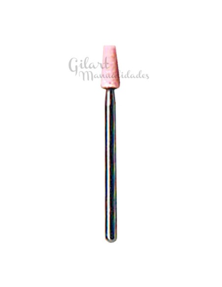 Carborundo cónico rosa Gilart para pulidos finos y acabados precisos.