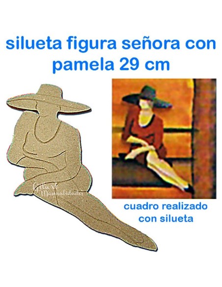 Comprar Silueta Mujer con pamela dm 7867 - 290 mm | Gilart