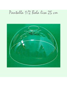 Pantalla de metacrilato 25 cm media bola. Crea tu lámpara estilo Tiffany única.