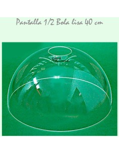 Pantalla de metacrilato 40 cm media bola. Crea tu lámpara estilo Tiffany única.