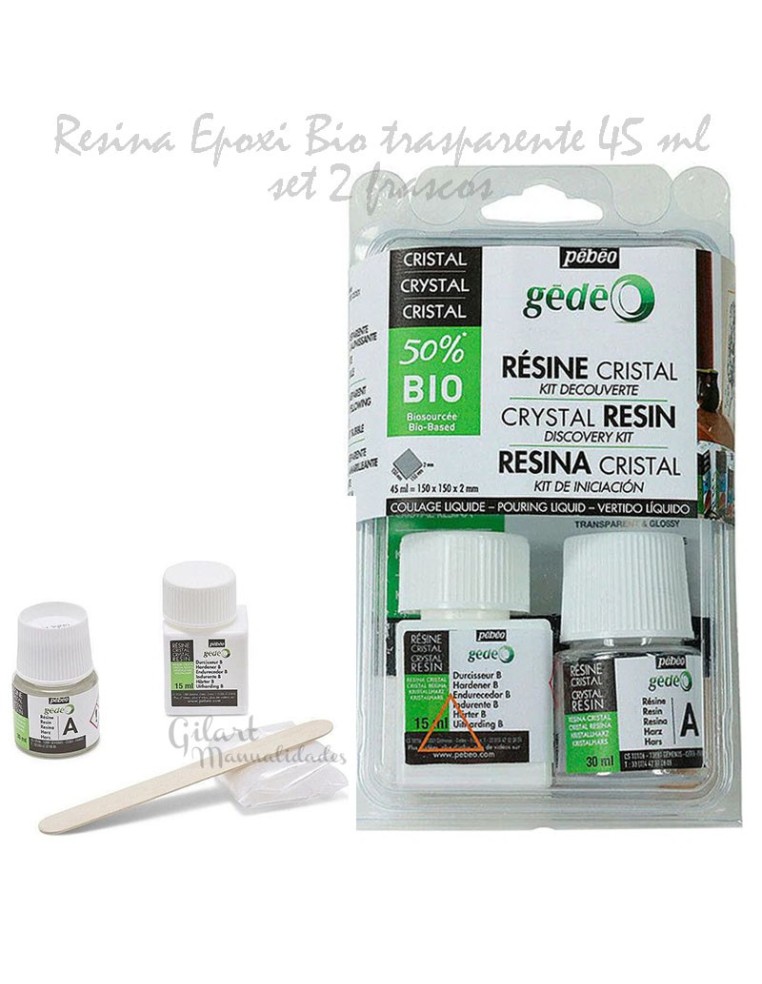 Resina Epoxi Gedeo: el kit ideal para empezar a crear arte con acabados cristalinos.