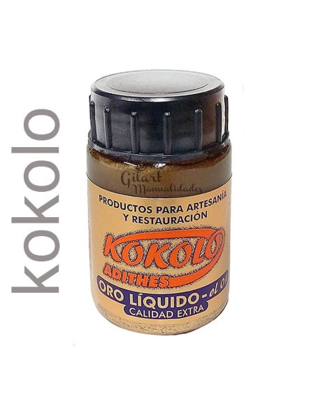 Oro Líquido Kokolo Adithes 35 ml. El brillo intenso y realista que tus proyectos de decoración merecen.