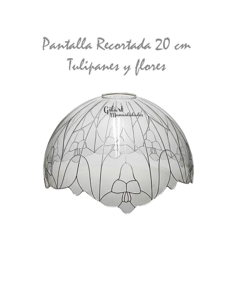 Comprar Pantalla Lámpara Tiffany Tulipanes 20cm | Gilart Manualidades