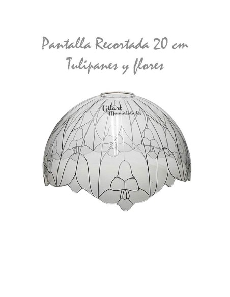 Comprar Pantalla Lámpara Tiffany Tulipanes 20cm | Gilart Manualidades
