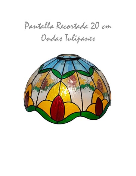 Crea tu lámpara Tiffany con 8 tulipanes. Comienza tu proyecto de falso vitral DIY.