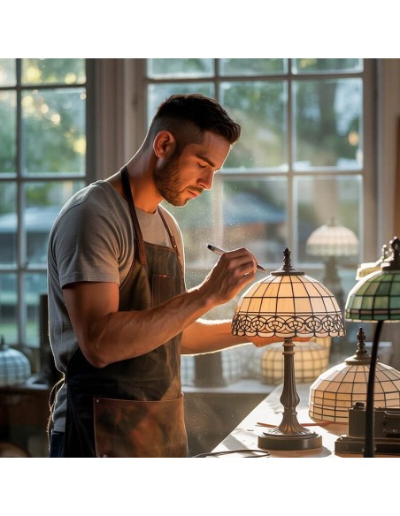 Crea tus Manualidades: Pantalla recortada Tiffany 25 cm de Tulipanes en metacrilato.