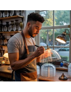 El placer de crear: personaliza cada detalle de tu lámpara vitral con tus propias manos.