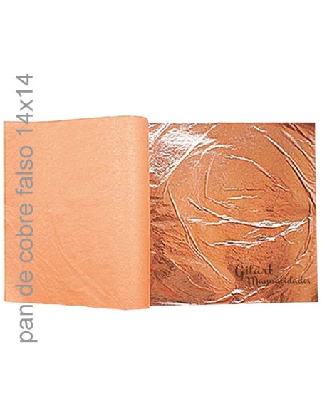 Pan de Cobre Imitación: Transforma tus piezas con un acabado cobrizo brillante. ¡Ideal para dorar!