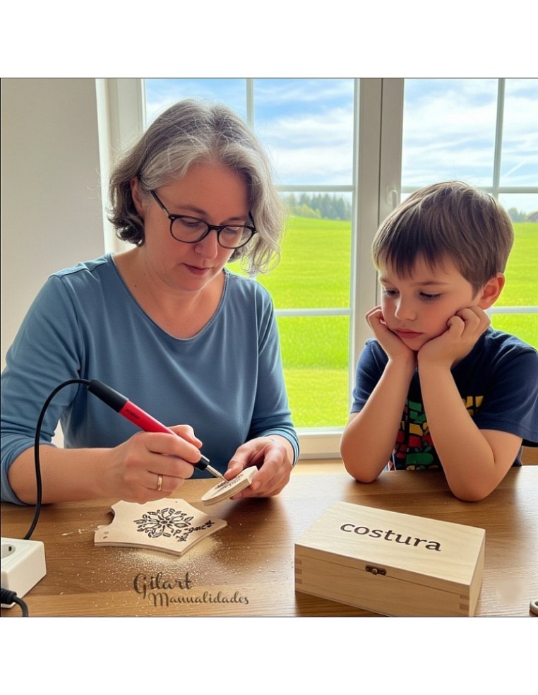 Da forma a tus ideas en madera y cuero con este pirograbador de precisión.