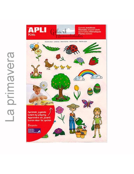 Crea escenas de primavera con estos gomets llenos de color y diversión