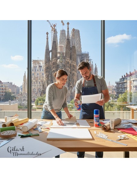 Crea sin límites: Uso fácil del adhesivo spray Apli en scrapbooking y patchwork.