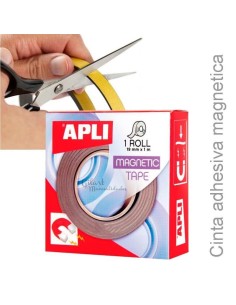 Cinta magnética adhesiva Apli: Convierte cualquier objeto en un imán decorativo.