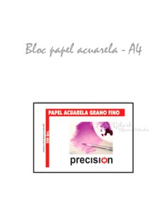 Bloc para acuarela A4 de 12 hojas. Su gramaje especial previene la ondulación.